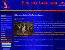 Tablet Screenshot of firefox-linedancers.de